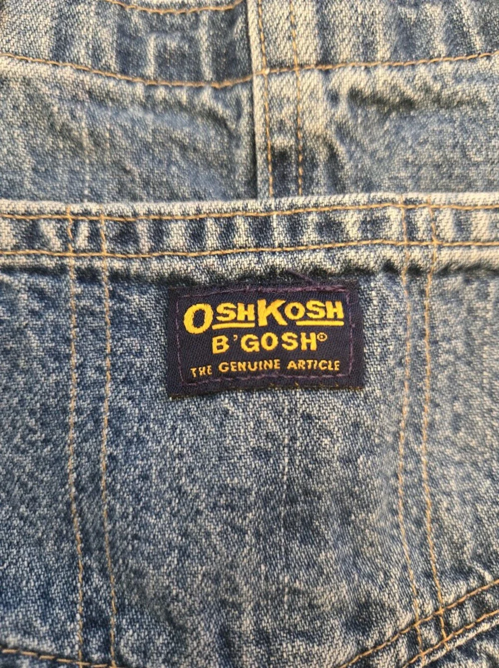 OshKosh B'gosh Distressed Blue Denim Overalls